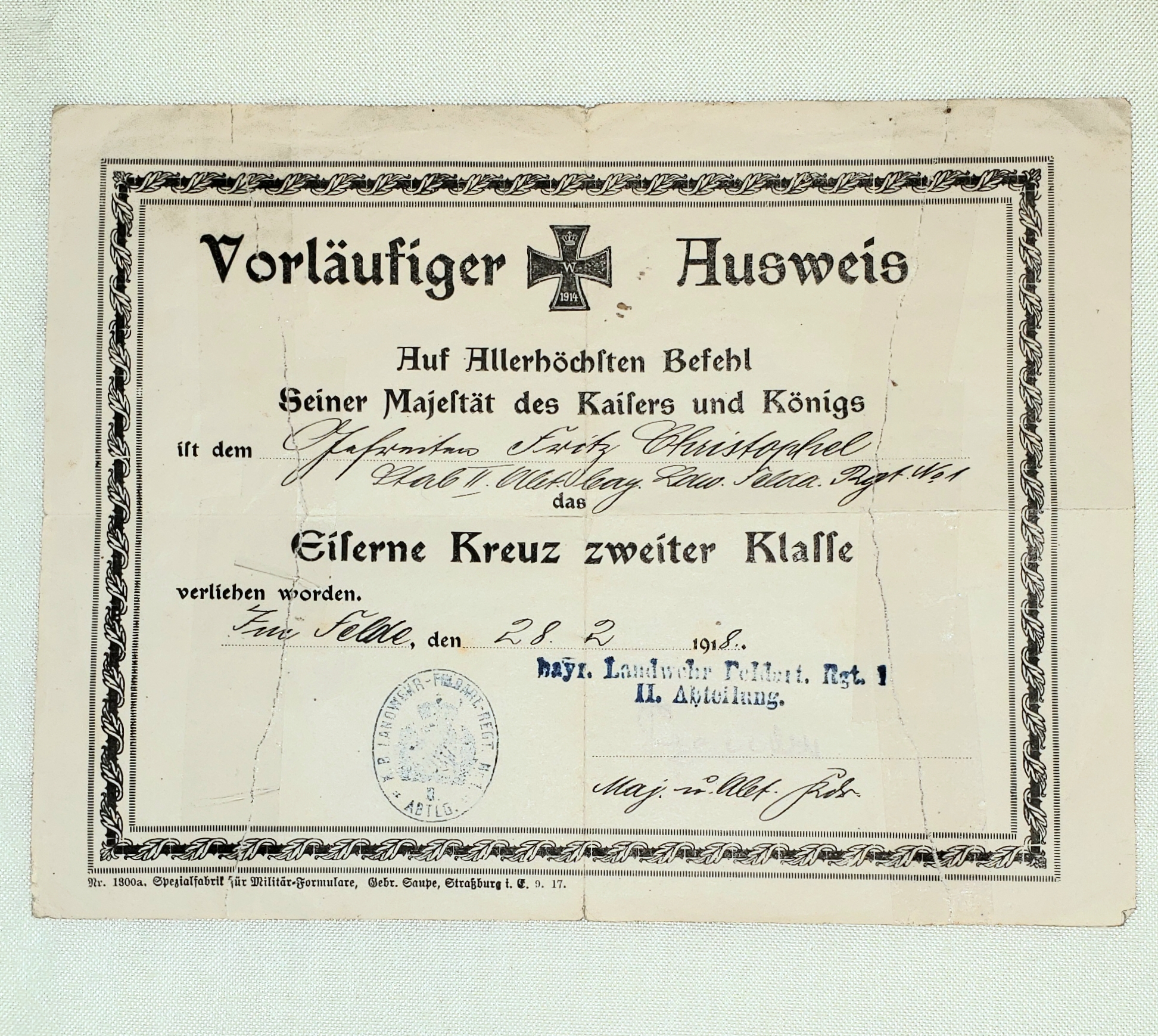 German Imperial - WW1, Weimar Republic.