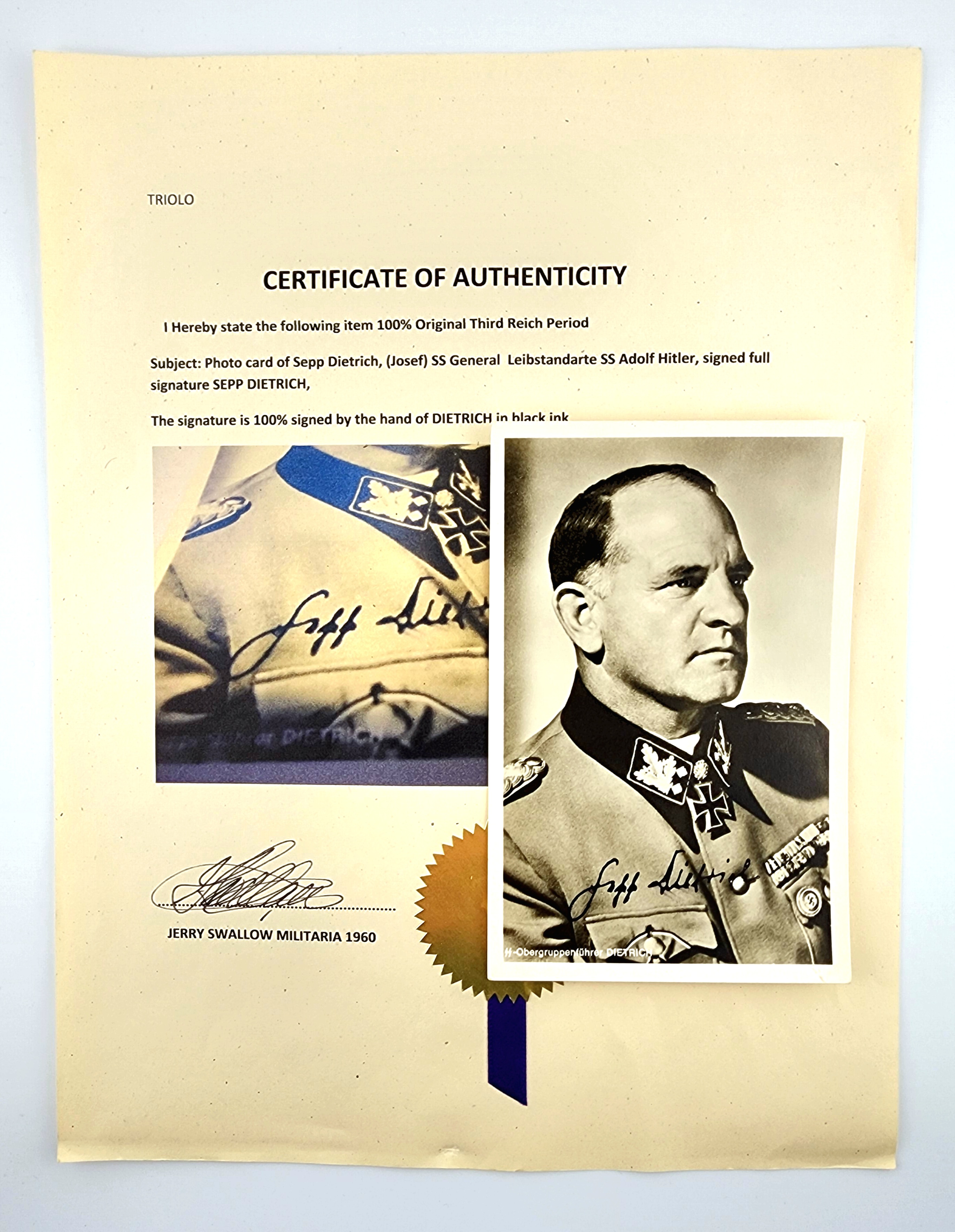 Awards, Documents to SS - soldiers.