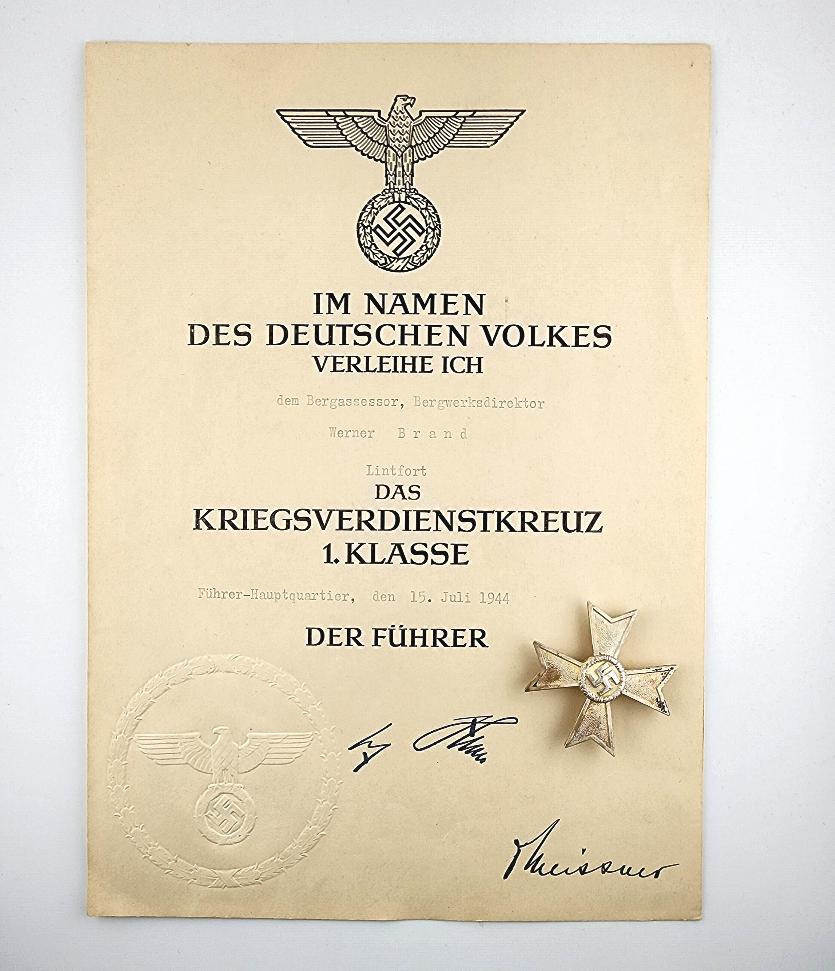 The War Merit Crosses