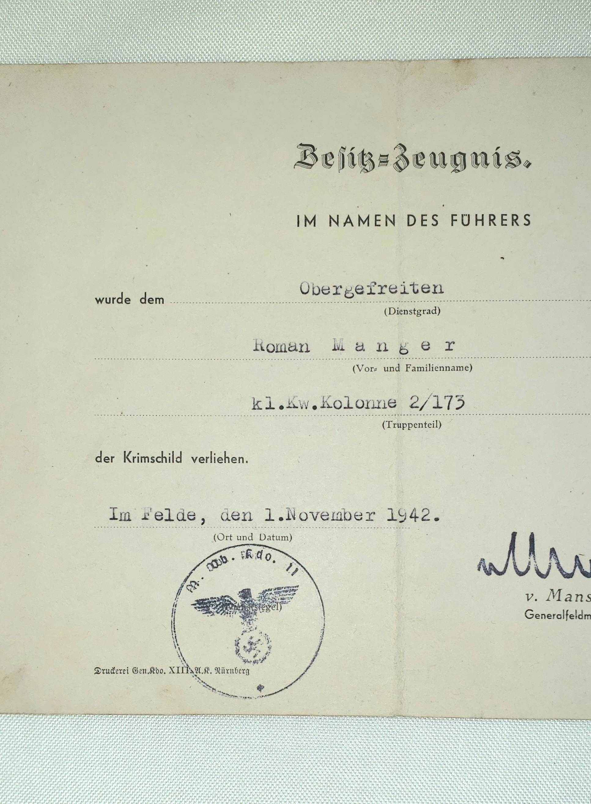 Army/ Waffen-SS Awards ,   Badges ,Insignia and related items.