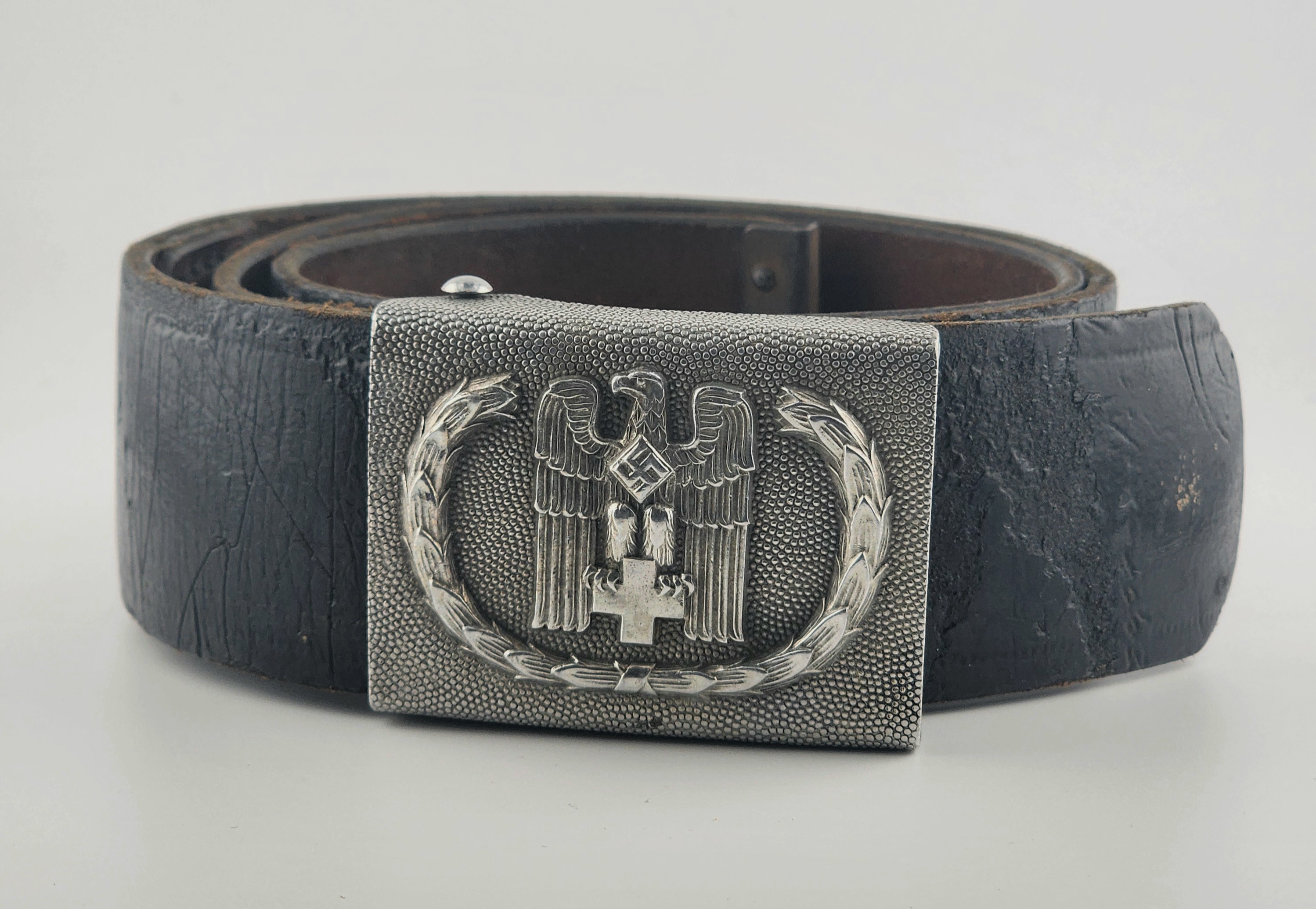 A German Red Cross (Drk) Em/Nco's Belt and Buckle.