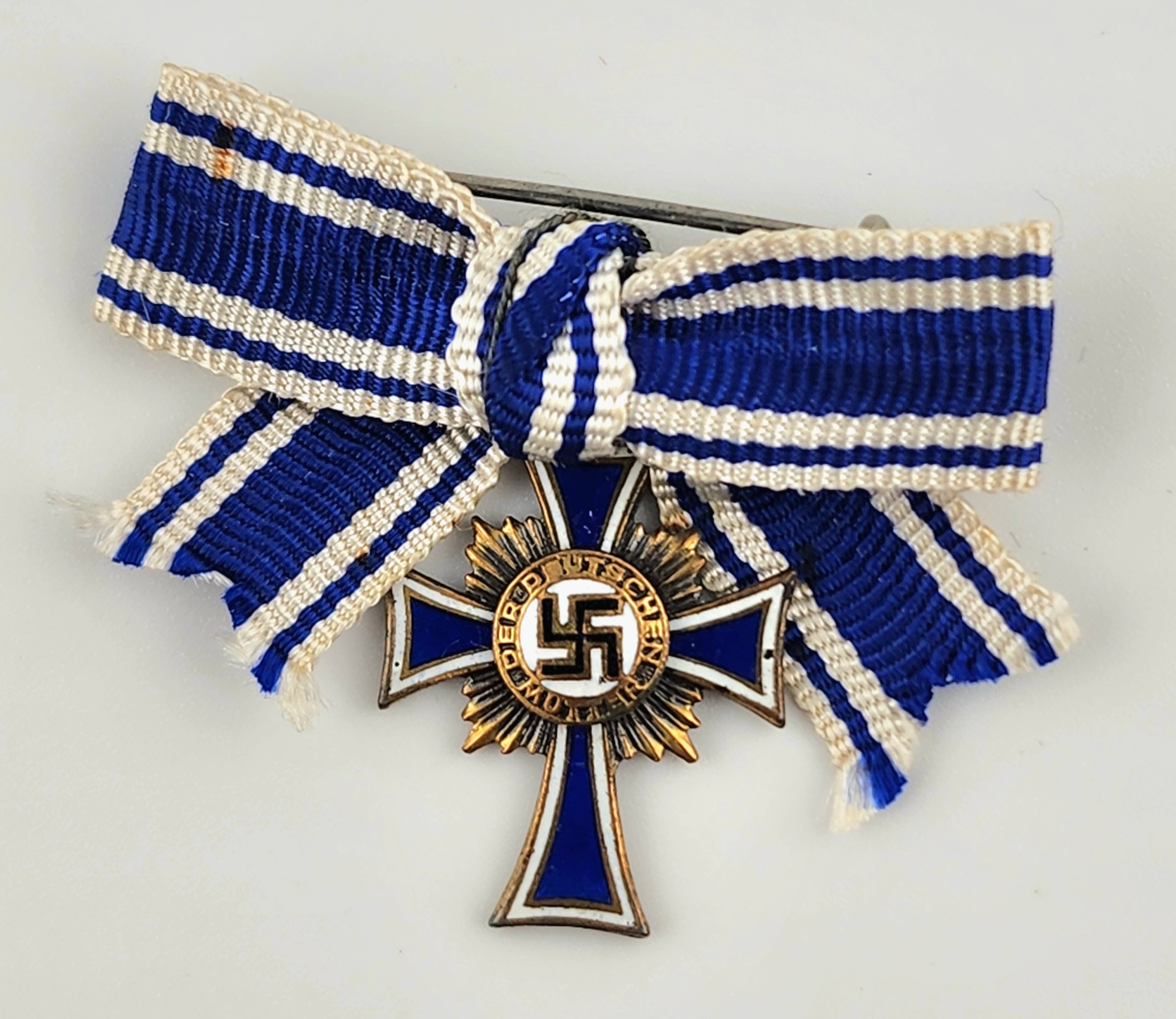 Miniature Mother's Cross in Bronze by Steinhauer & Luck,  Ludenscheid.