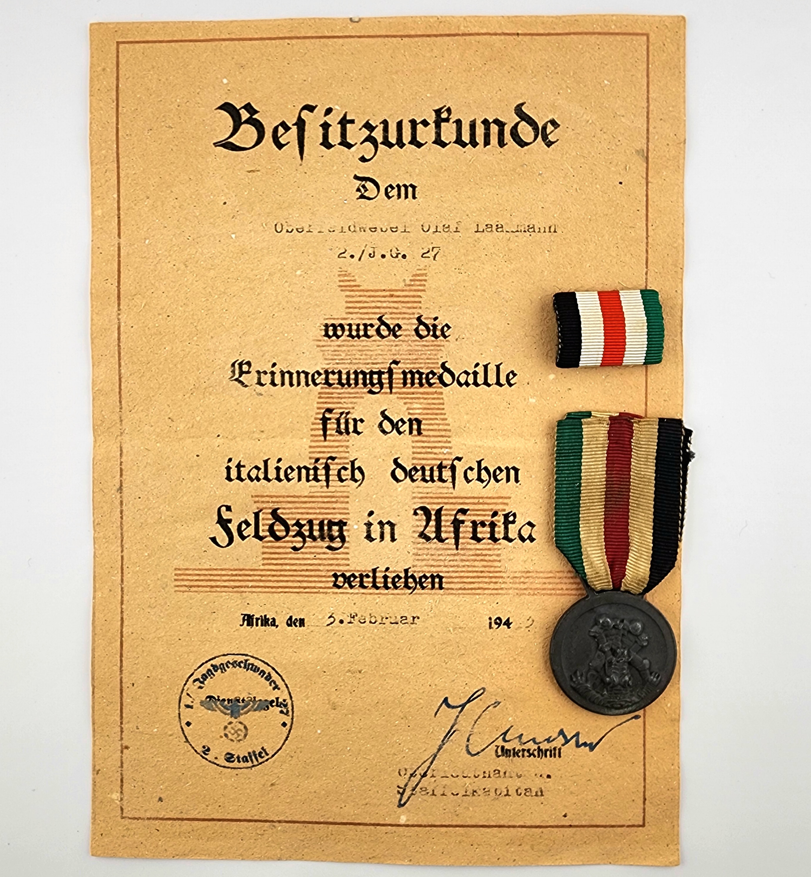 Campaign and Commemorative Awards.